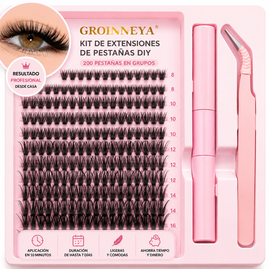 Kit de Extensiones de Pestañas DIY