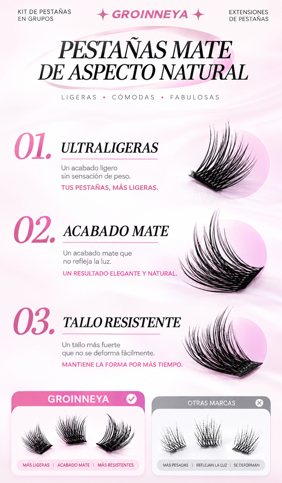 Kit de Extensiones de Pestañas DIY
