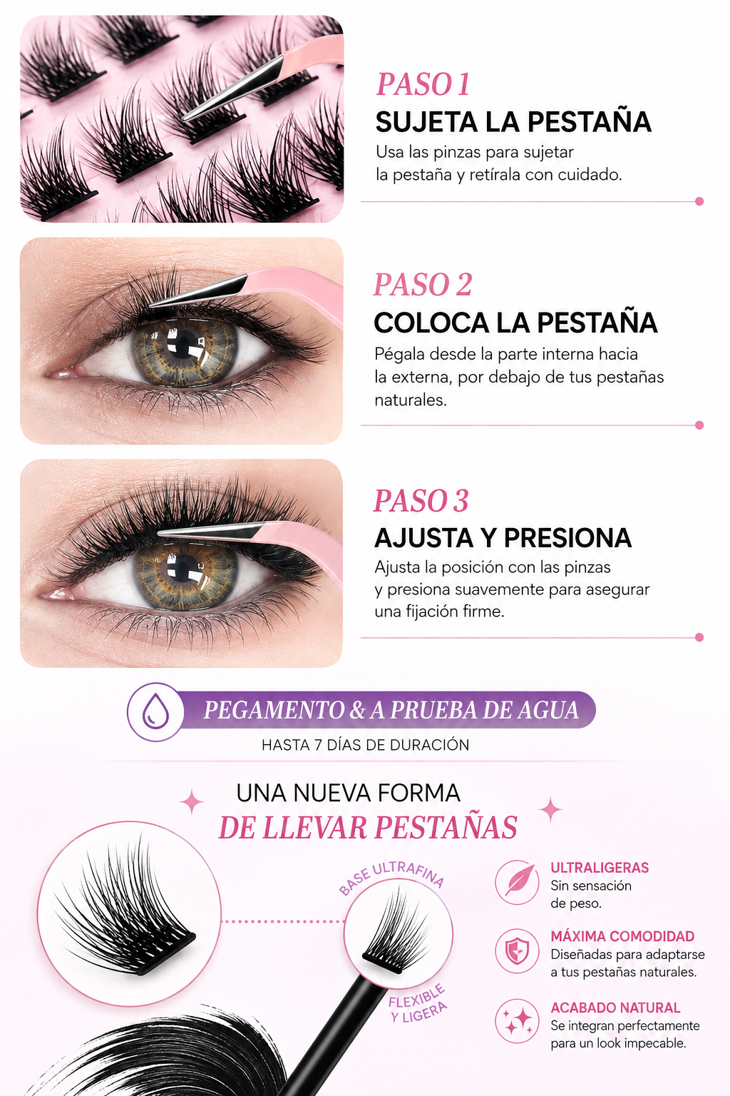 Kit de Extensiones de Pestañas DIY